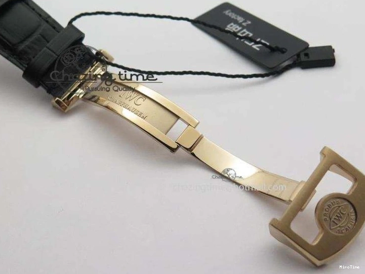 MIROTIME 0715 Portuguese Real PR RG IW5007 ZF 1:1 Best Edition Black Dial On Black Leather Strap A52010 V FreshLook 7304